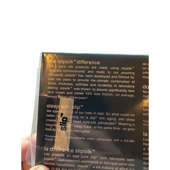 NEW Slip Pure Silk Sleep Mask Navy Sealed $69 Retail - Picture 4 of 5